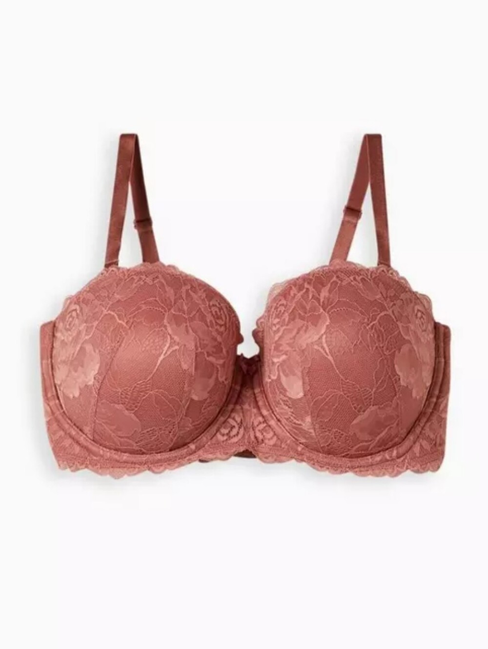 Torrid Curve Womens Rose Pink Push Up Multiway Strapless Bra Size 46DD
